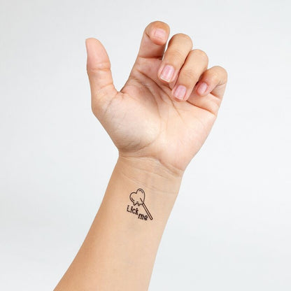 SECRET PLAY - ENSEMBLE DE 10 TATOUAGES TEMPORAIRES CANDY COLLECTION SECRETPLAY