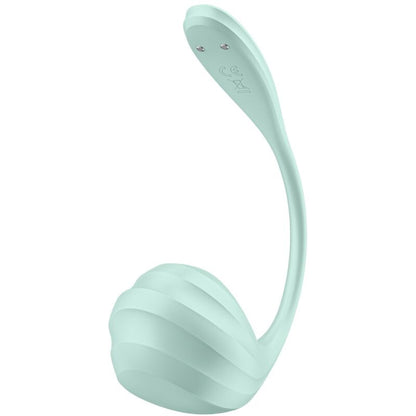 SATISFYER - APPLICATION GRATUITE STIMULATEUR DE POINT G PÉTALE LISSE VERT D'EAU SATISFYER PARTNER