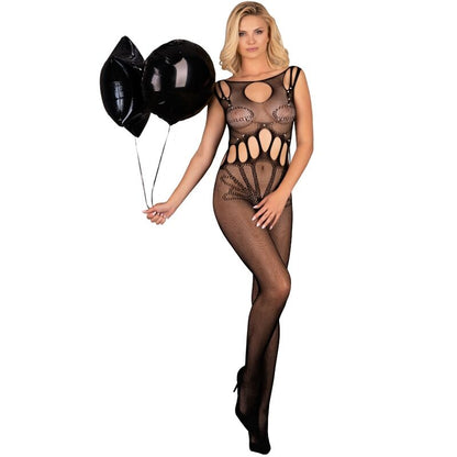 LIVCO CORSETTI FASHION - AMAHIL BODYSTOCKING SANS CROTCHLESS NOIR TAILLE UNIQUE LIVCO CORSETTI BODYSTOCKINGS