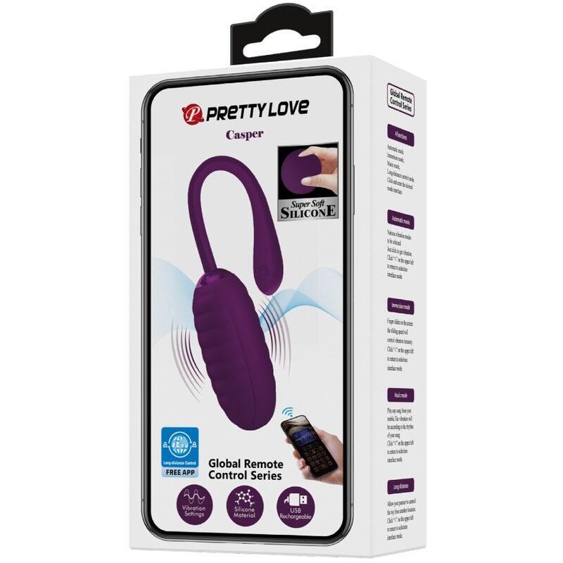 PRETTY LOVE - OEUF VIBRANT RECHARGEABLE CASPER VIOLET PRETTY LOVE SMART