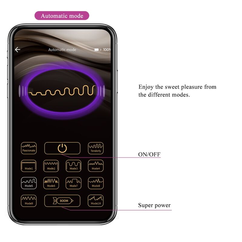 PRETTY LOVE - OEUF VIBRANT RECHARGEABLE CASPER VIOLET PRETTY LOVE SMART