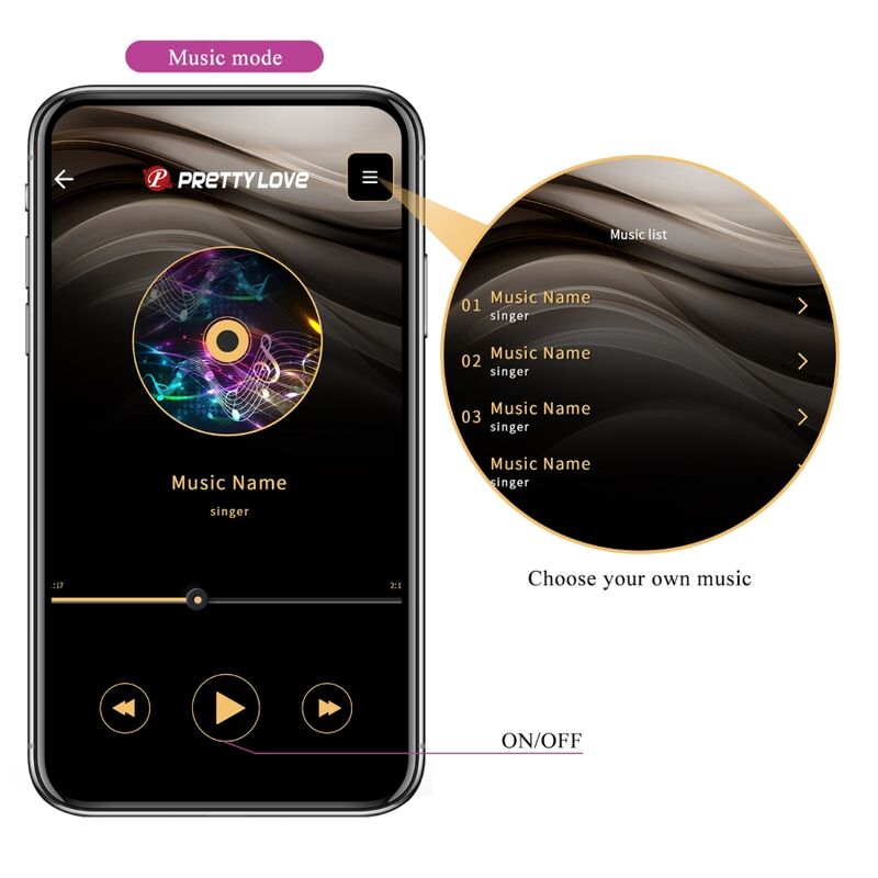 PRETTY LOVE - OEUF VIBRANT RECHARGEABLE CASPER VIOLET PRETTY LOVE SMART