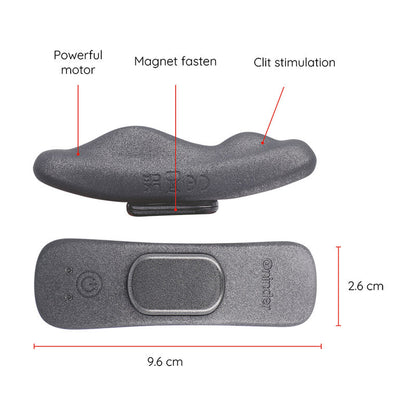 ONINDER - VIBRATEUR RECHARGEABLE MANILA PANTY 9 VITESSES 9,6 CM X 2,6 CM - APPLICATION GRATUITE ONINDER