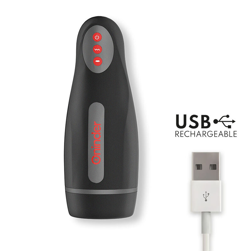 ONINDER - MASTURBATEUR RECHARGEABLE POUR HOMME SEOUL 10 VITESSES - APPLICATION GRATUITE ONINDER