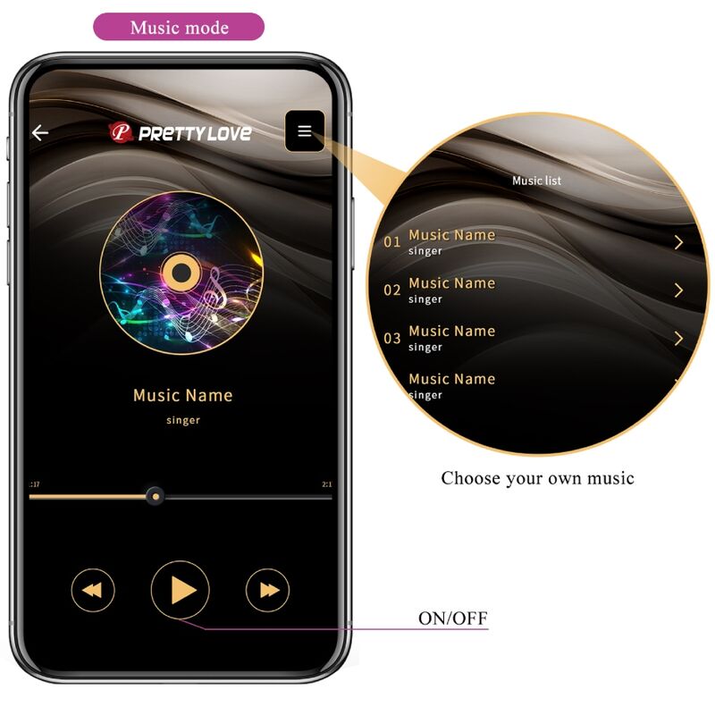 PRETTY LOVE - ETHAN VIBRATEUR RECHARGEABLE VIOLET PRETTY LOVE SMART