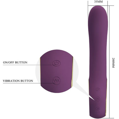 PRETTY LOVE - ETHAN VIBRATEUR RECHARGEABLE VIOLET PRETTY LOVE SMART