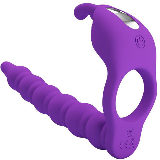 PRETTY LOVE - BLACKNEY ANNEAUX PÉNIS AVEC PLUG VIBRATEUR PRETTY LOVE