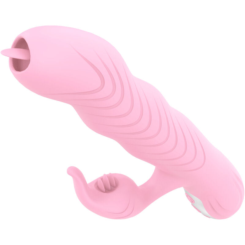ARMONY - VIBRATEUR MARCIA & POUSSÉE DOUBLE LANGUE EFFET CHALEUR ROSE ARMONY VIBRATORS