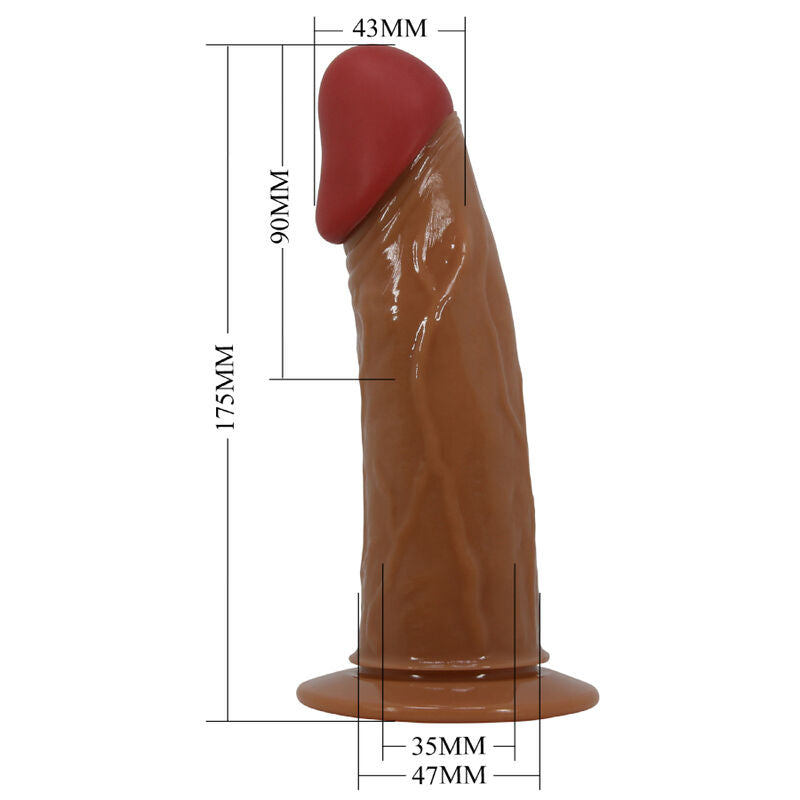 PRETTY LOVE - STARKS SLIP HARNAIS DILDO VIBRANT MULTI-VITESSES 17,5 CM MARRON CLAIR PRETTY LOVE PARTY UP