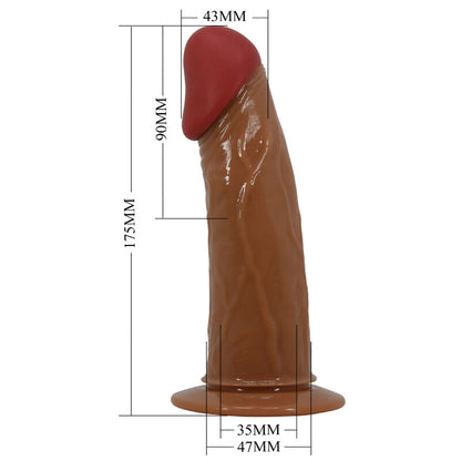 PRETTY LOVE - STARKS SLIP HARNAIS DILDO VIBRANT MULTI-VITESSES 17,5 CM MARRON CLAIR PRETTY LOVE PARTY UP