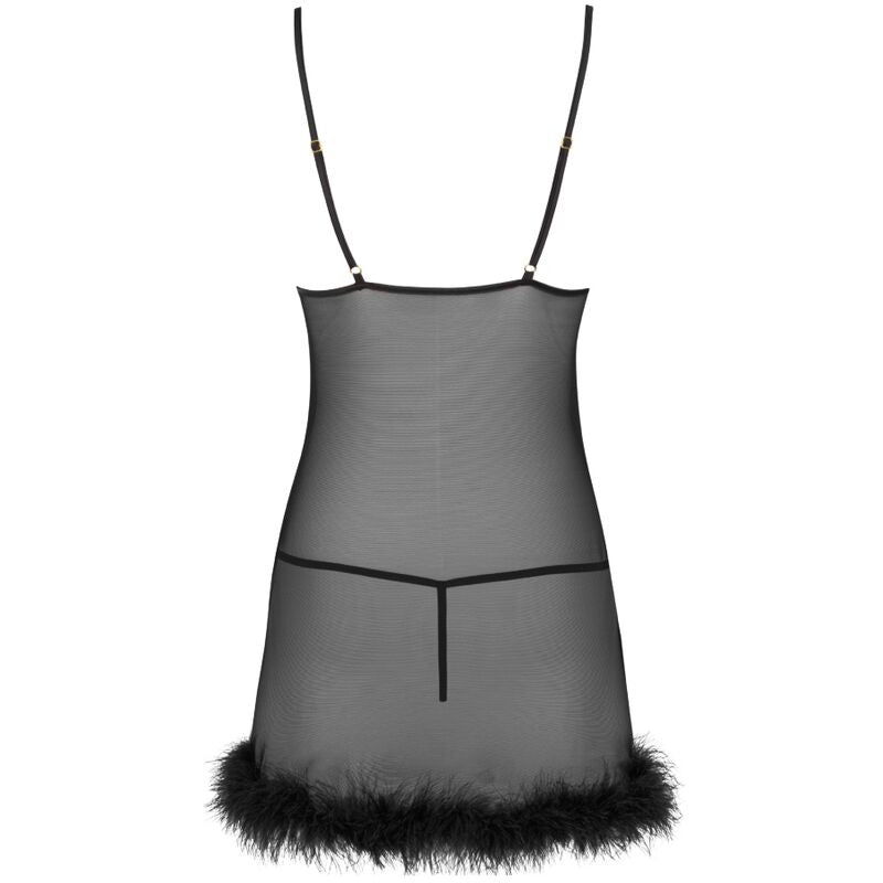 LIVCO CORSETTI FASHION - ENSEMBLE ZERUNAM BABYDOLL + STRING NOIR LIVCO CORSETTI SETS
