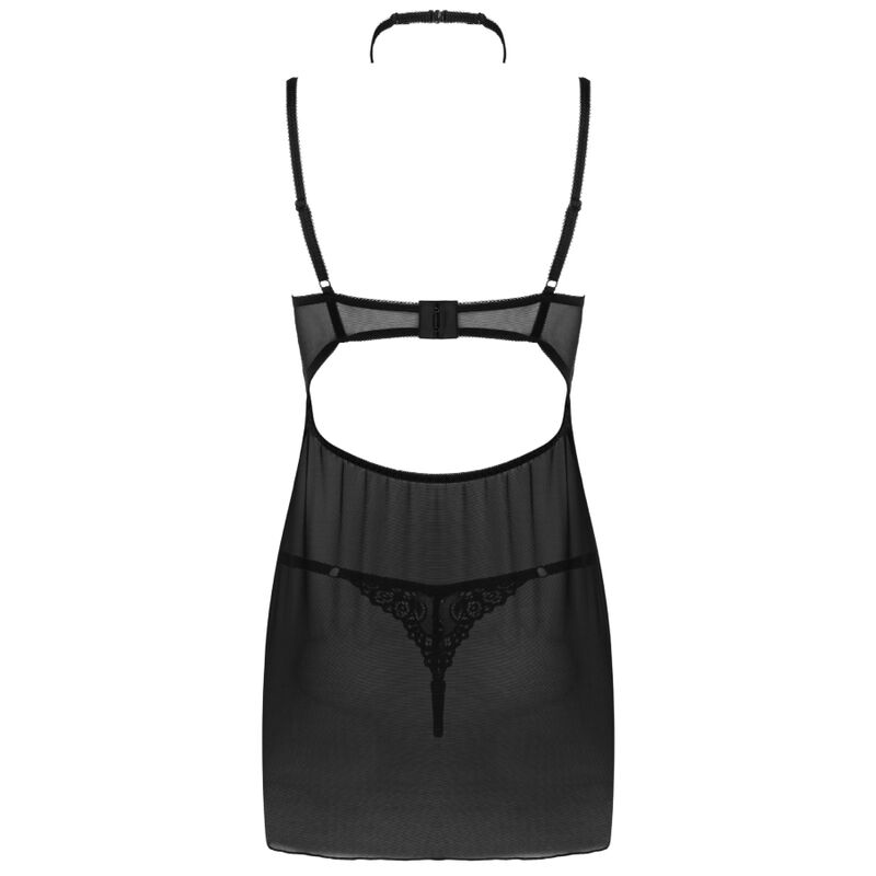 LIVCO CORSETTI FASHION - ENSEMBLE BINELLA BABYDOLL + THONG NOIR LIVCO CORSETTI SETS