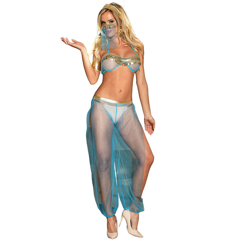SUBBLIME - ENSEMBLE LINGERIE BLEU STYLE INDIEN L/XL SUBBLIME SETS