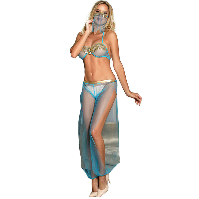 SUBBLIME - ENSEMBLE LINGERIE BLEU STYLE INDIEN L/XL SUBBLIME SETS
