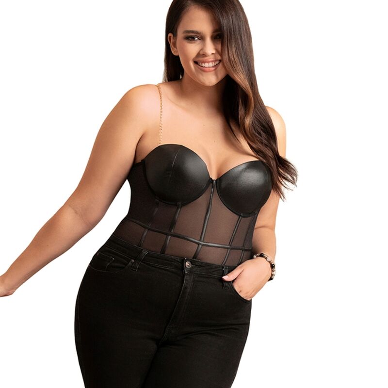 SUBBLIME - BODY NOIR  BRETELLES CHAÎNE L/XL SUBBLIME BODIES