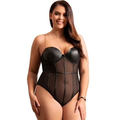 SUBBLIME - BODY NOIR  BRETELLES CHAÎNE L/XL SUBBLIME BODIES