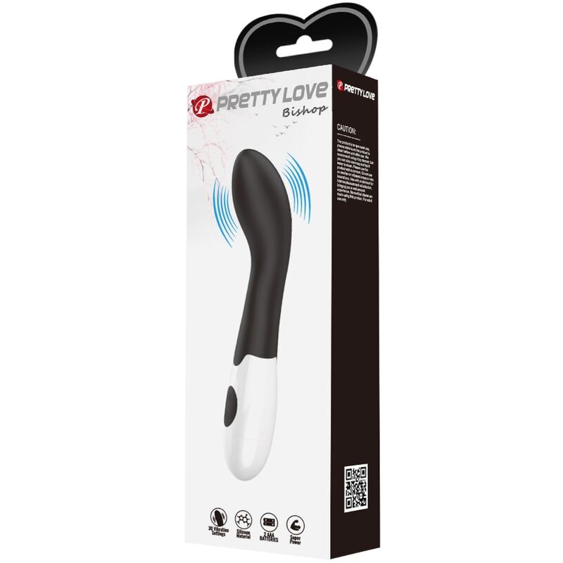 PRETTY LOVE - BISHOP VIBRATEUR POINT G 30 MODES NOIR PRETTY LOVE FLIRTATION