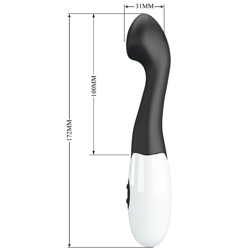 PRETTY LOVE - CHARLES VIBRATEUR POINT G 30 MODES NOIR PRETTY LOVE FLIRTATION