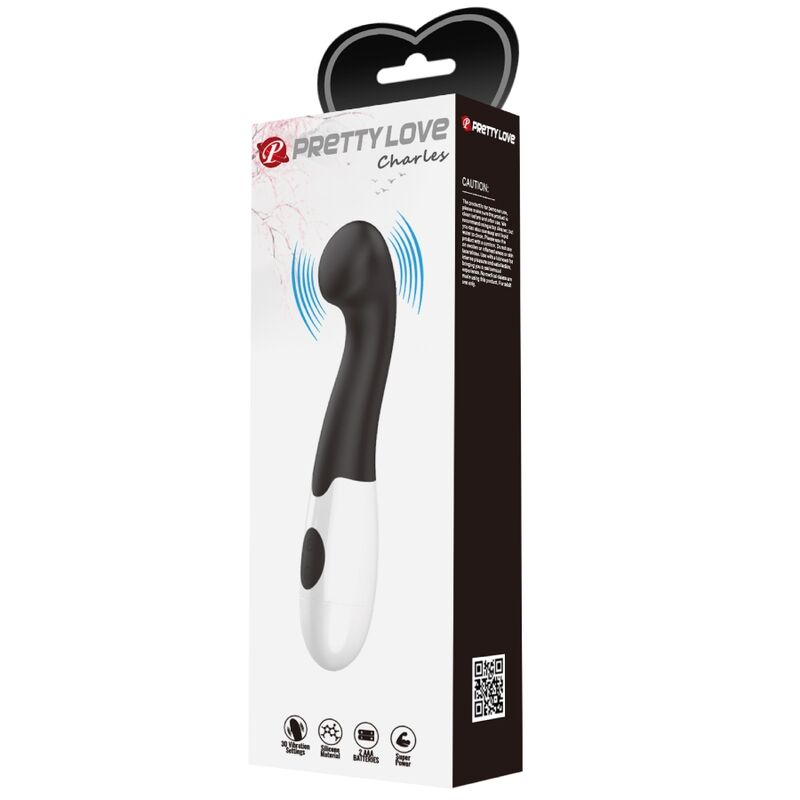 PRETTY LOVE - CHARLES VIBRATEUR POINT G 30 MODES NOIR PRETTY LOVE FLIRTATION