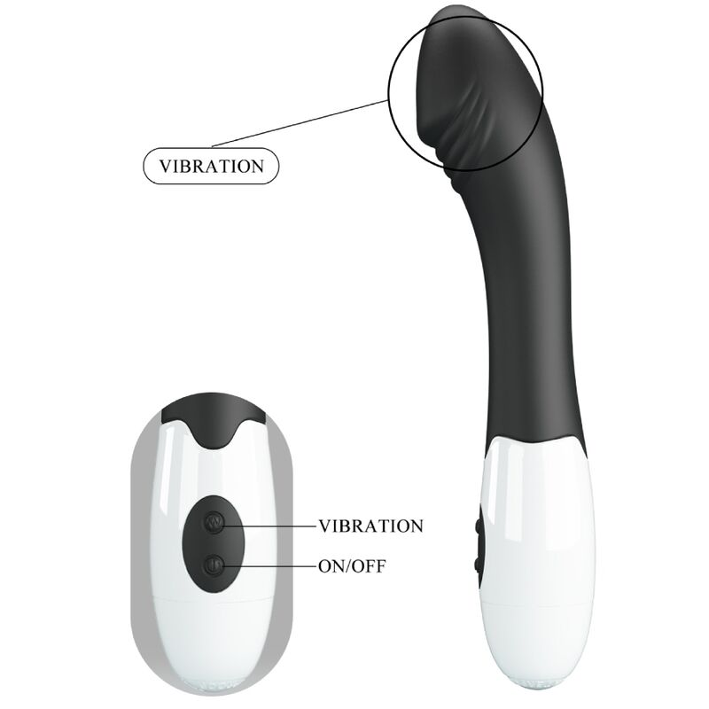 PRETTY LOVE - ELEMENTAL VIBRATEUR POINT G 30 MODES NOIR PRETTY LOVE PARTY UP