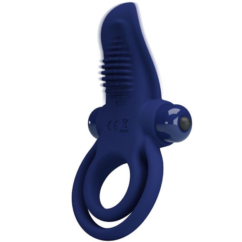 PRETTY LOVE - BRONSON BAGUE DOUBLE AVEC VIBRATION BLEU PRETTY LOVE MALE