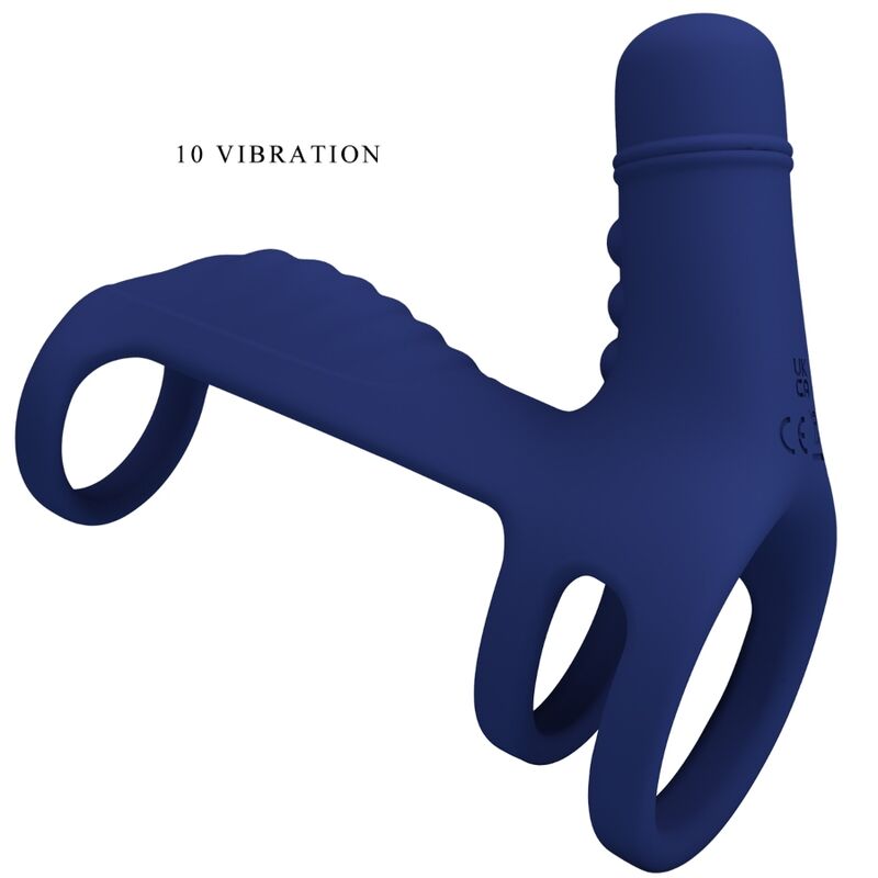 PRETTY LOVE - ANNEAU VIBRANT ELISH AVEC EXTENSION BLEU PRETTY LOVE MALE