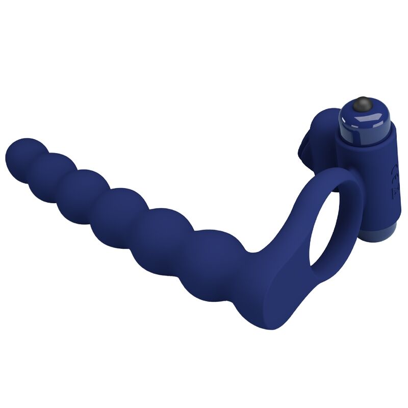 PRETTY LOVE - AJMAL ANNEAU VIBRANT AVEC PLUG BLEU PRETTY LOVE MALE
