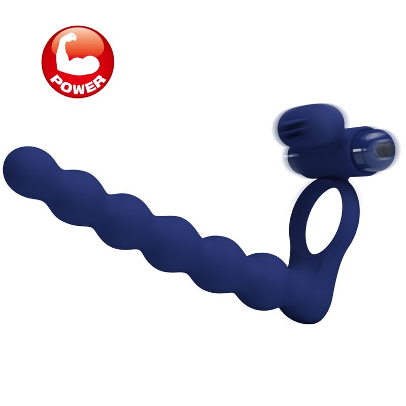 PRETTY LOVE - AJMAL ANNEAU VIBRANT AVEC PLUG BLEU PRETTY LOVE MALE