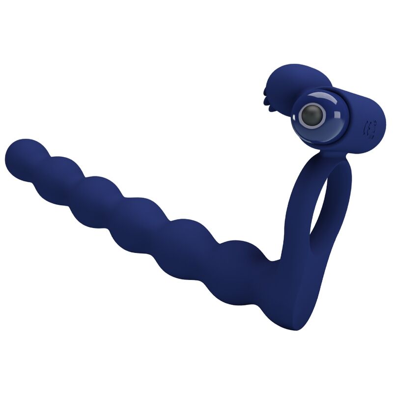 PRETTY LOVE - AJMAL ANNEAU VIBRANT AVEC PLUG BLEU PRETTY LOVE MALE