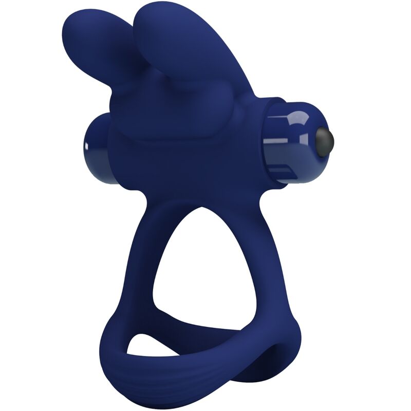 PRETTY LOVE - FRANCISCO DOUBLE ANNEAU VIBRANT LAPIN BLEU PRETTY LOVE MALE