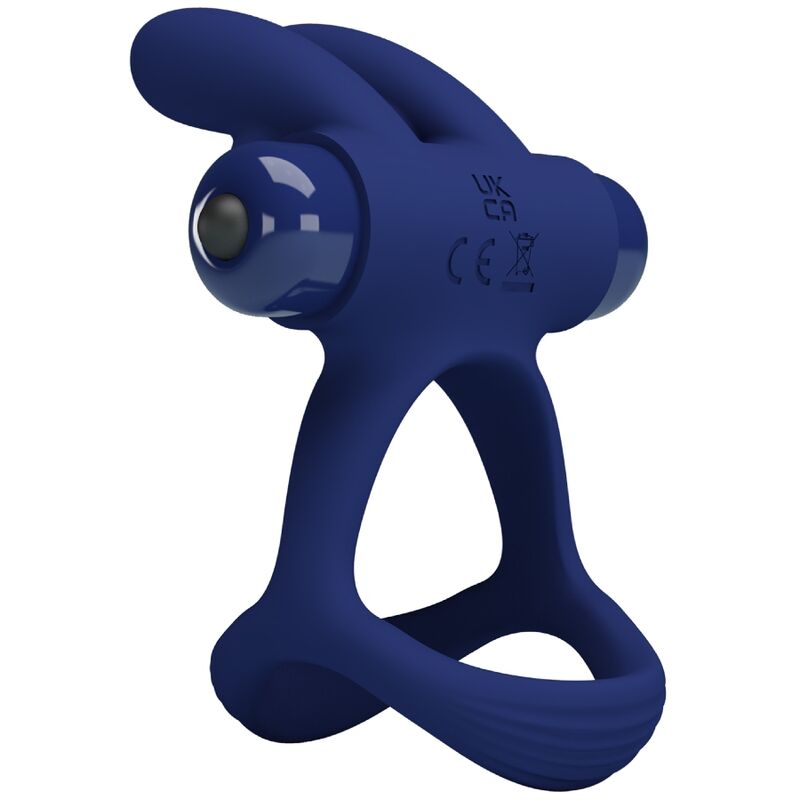PRETTY LOVE - FRANCISCO DOUBLE ANNEAU VIBRANT LAPIN BLEU PRETTY LOVE MALE