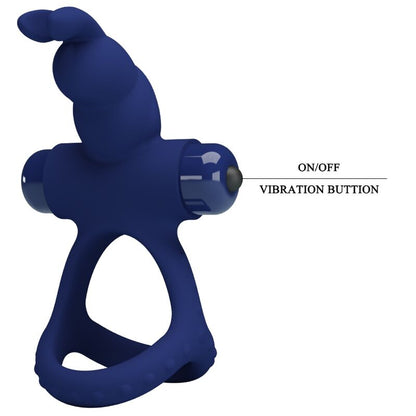 PRETTY LOVE - LUCHITO DOUBLE ANNEAU VIBRANT LAPIN BLEU PRETTY LOVE MALE