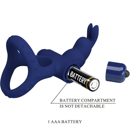 PRETTY LOVE - LUCHITO DOUBLE ANNEAU VIBRANT LAPIN BLEU PRETTY LOVE MALE