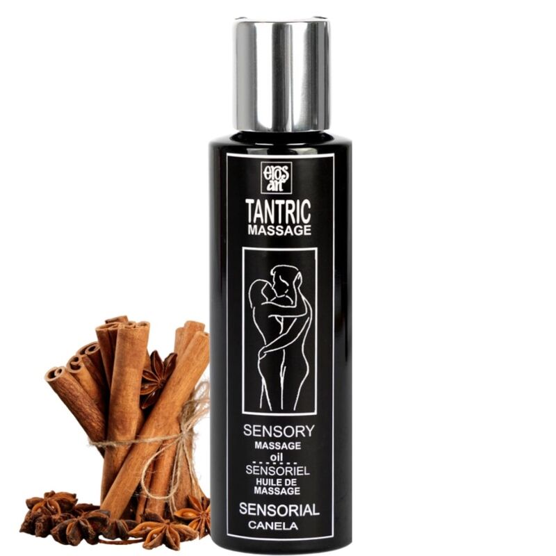 EROS-ART - HUILE DE MASSAGE TANTRIQUE NATURELLE ET CANNELLE APHRODISIAQUE 100 ML EROS-ART