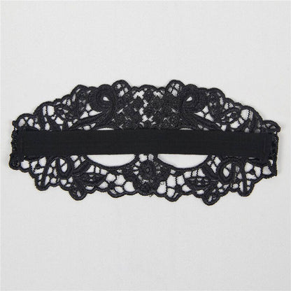 QUEEN LINGERIE - MASQUE EN DENTELLE NOIRE QUEEN LINGERIE