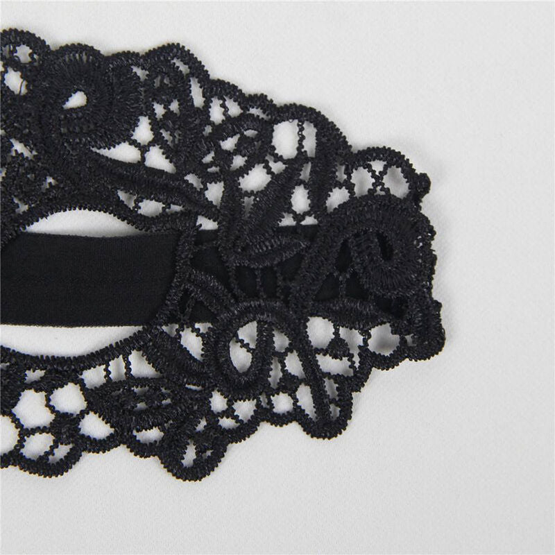 QUEEN LINGERIE - MASQUE EN DENTELLE NOIRE QUEEN LINGERIE