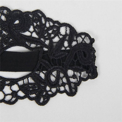 QUEEN LINGERIE - MASQUE EN DENTELLE NOIRE QUEEN LINGERIE