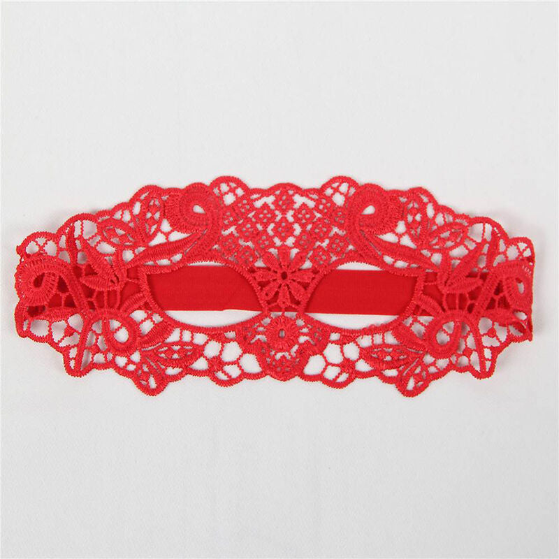 QUEEN LINGERIE - MASQUE DENTELLE ROUGE QUEEN LINGERIE