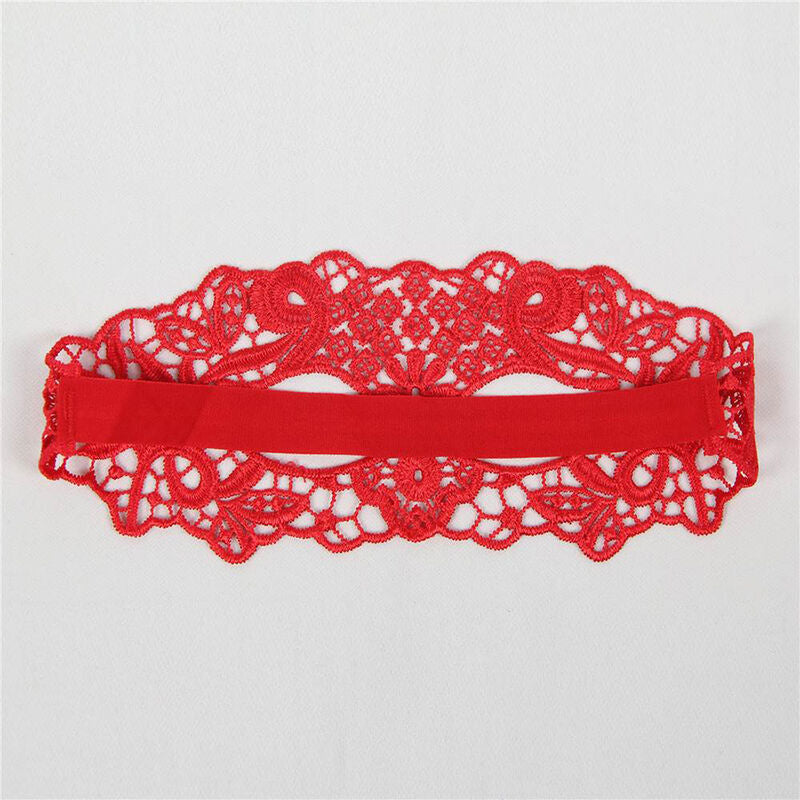 QUEEN LINGERIE - MASQUE DENTELLE ROUGE QUEEN LINGERIE