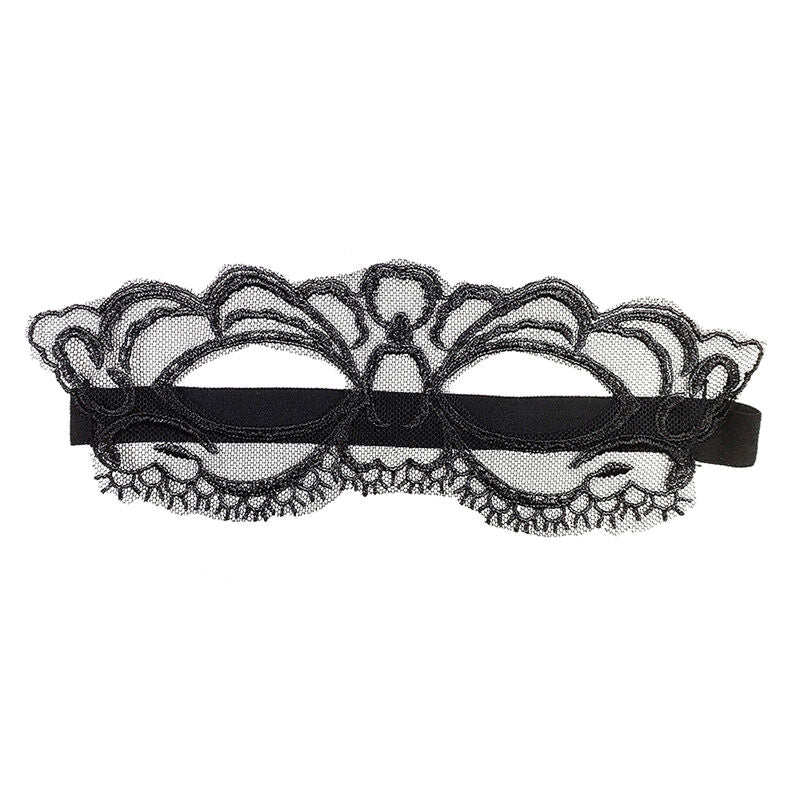 QUEEN LINGERIE - MASQUE FINE DENTELLE NOIRE QUEEN LINGERIE