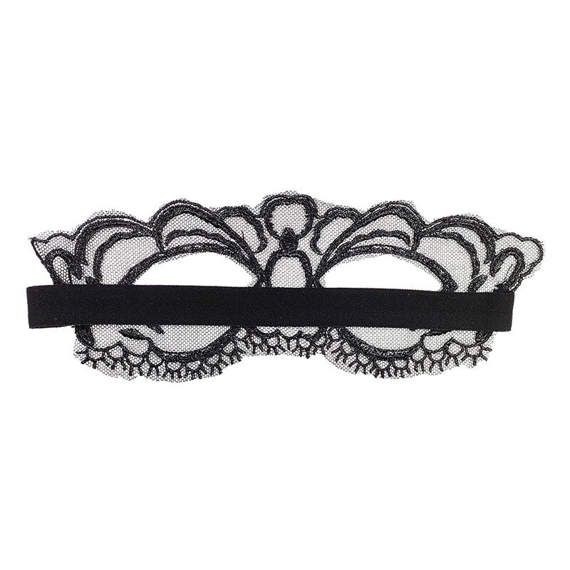 QUEEN LINGERIE - MASQUE FINE DENTELLE NOIRE QUEEN LINGERIE