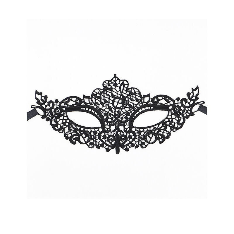 QUEEN LINGERIE - MASQUE EN DENTELLE NOIRE MODÈLE 1 QUEEN LINGERIE