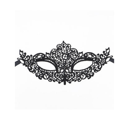 QUEEN LINGERIE - MASQUE EN DENTELLE NOIRE MODÈLE 1 QUEEN LINGERIE