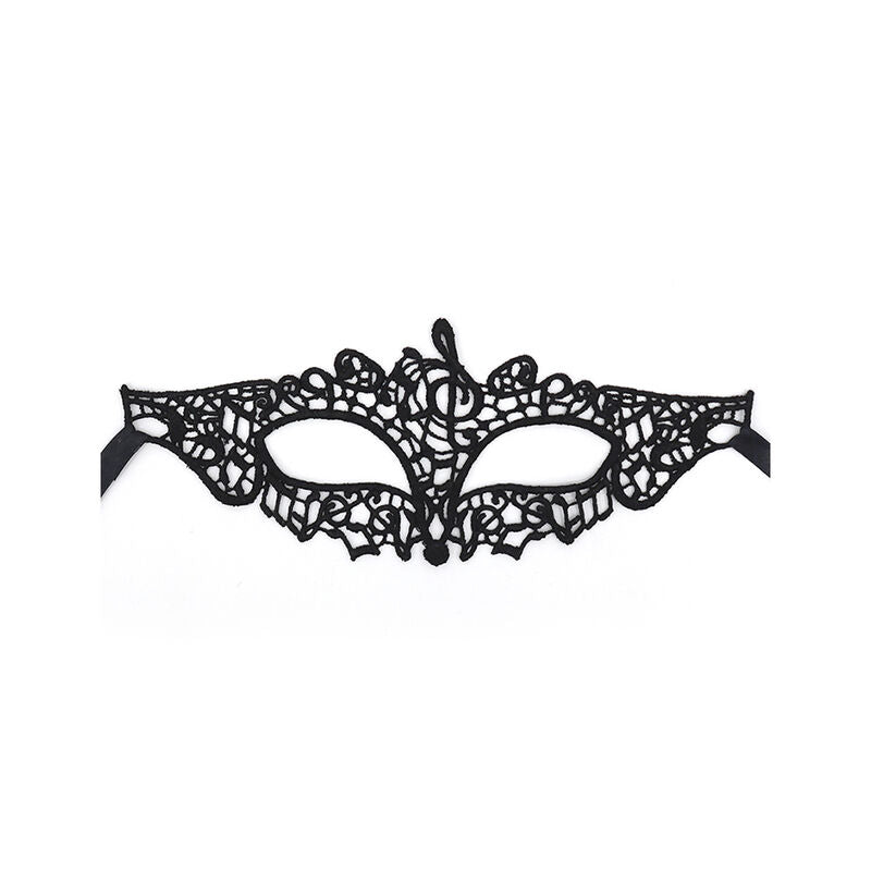 QUEEN LINGERIE - MASQUE EN DENTELLE NOIRE MODÈLE 2 QUEEN LINGERIE