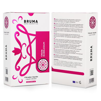 BRUMA - VIBRATEUR LIQUIDE ULTRA GLISSANT BUBBLEGUM 15 ML BRUMA