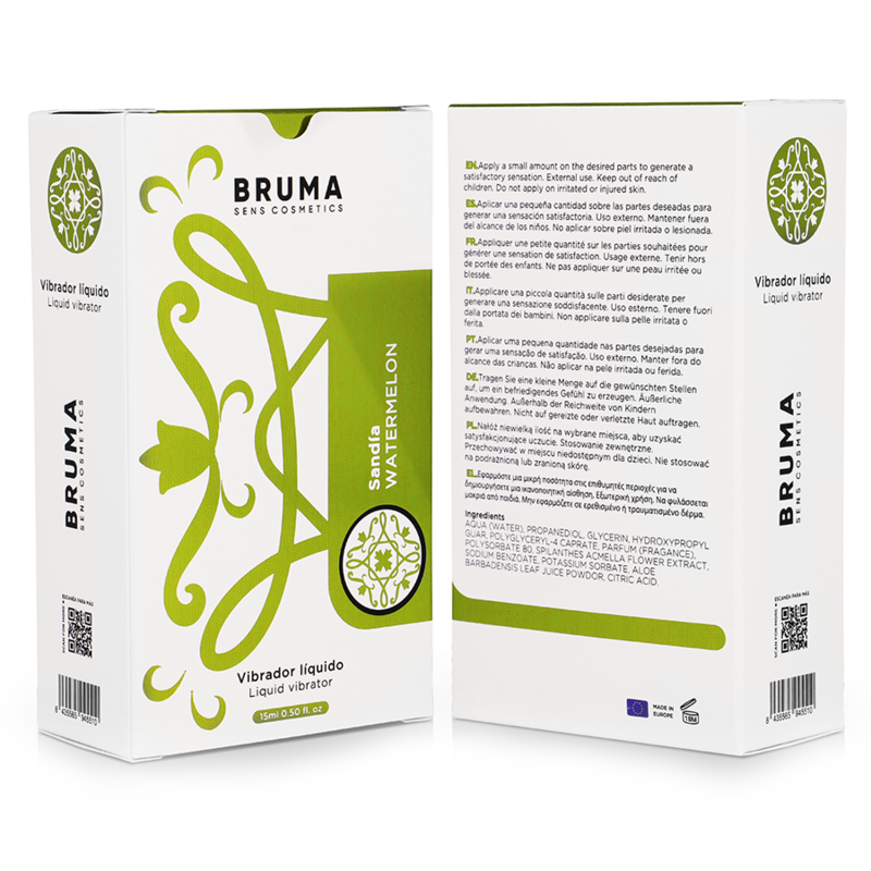 BRUMA - VIBRATEUR LIQUIDE ULTRA GLISSANT Pastèque 15 ML BRUMA