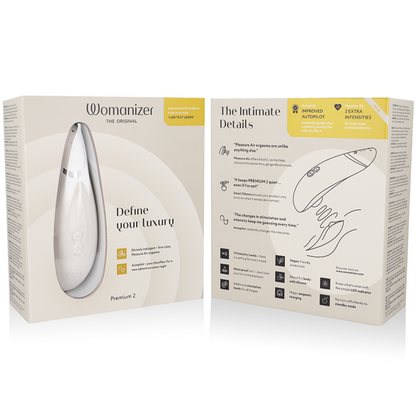 WOMANIZER - STIMULATEUR CLITORAL PREMIUM 2 GRIS CHAUD WOMANIZER