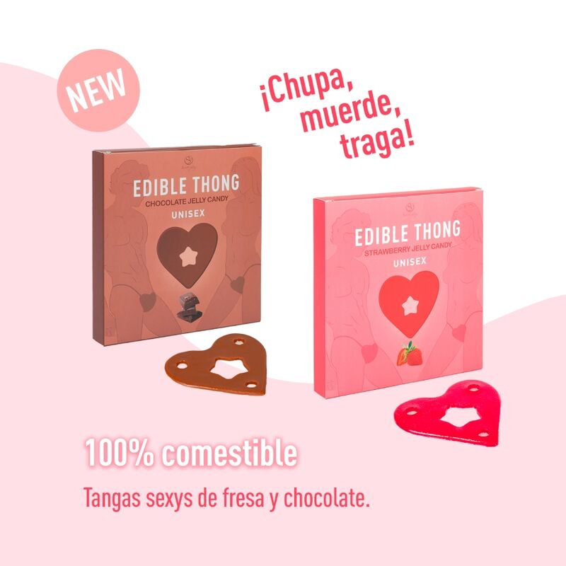 SECRET PLAY - THONG GUMMY CHOCOLAT SECRETPLAY COSMETIC