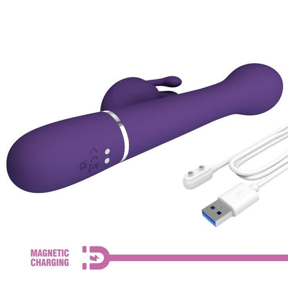 PRETTY LOVE - DEJON VIBRATEUR RABBIT 3 EN 1 MULTIFONCTION VIOLET PRETTY LOVE FLIRTATION