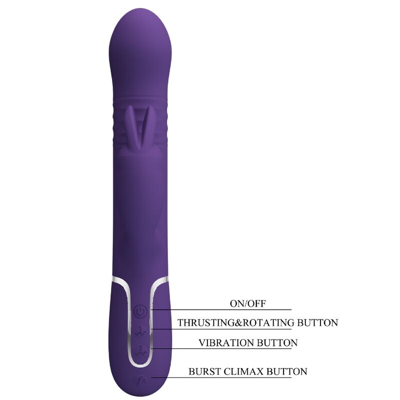 PRETTY LOVE - COALE VIBRATEUR  RABBIT 4 EN 1 VIOLET PRETTY LOVE FLIRTATION